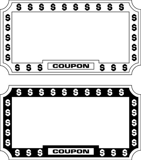 clip art coupon template.